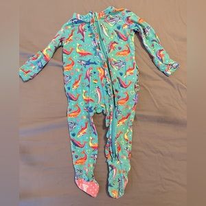 VGUC Post Peanut Lisa Frank Dancing Dolphins Ruffled One Piece 0-3 months